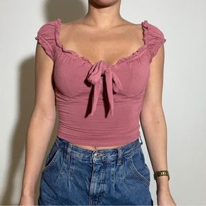 Forever 21 mauve/pink top